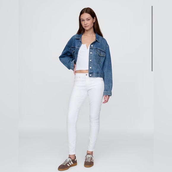 7 For All Mankind Denim - 7 For All Mankind Women's Gwenevere Skinny Jeans Size 31 White Destroy